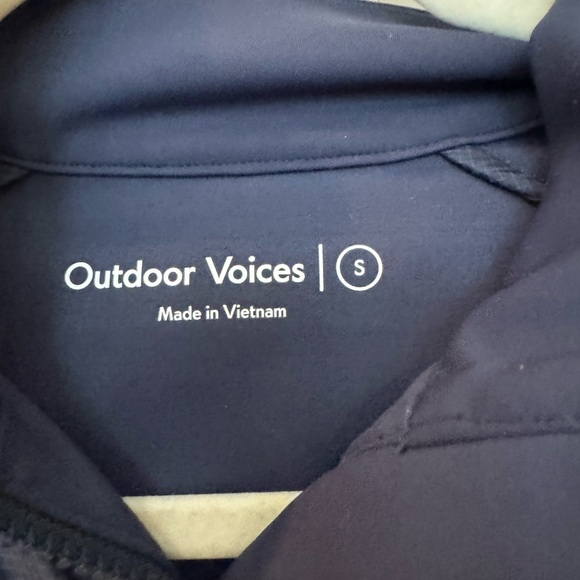 Outdoor Voices Navy Frostknit Windbreaker Pullover Jacket - Picture 3 of 7
